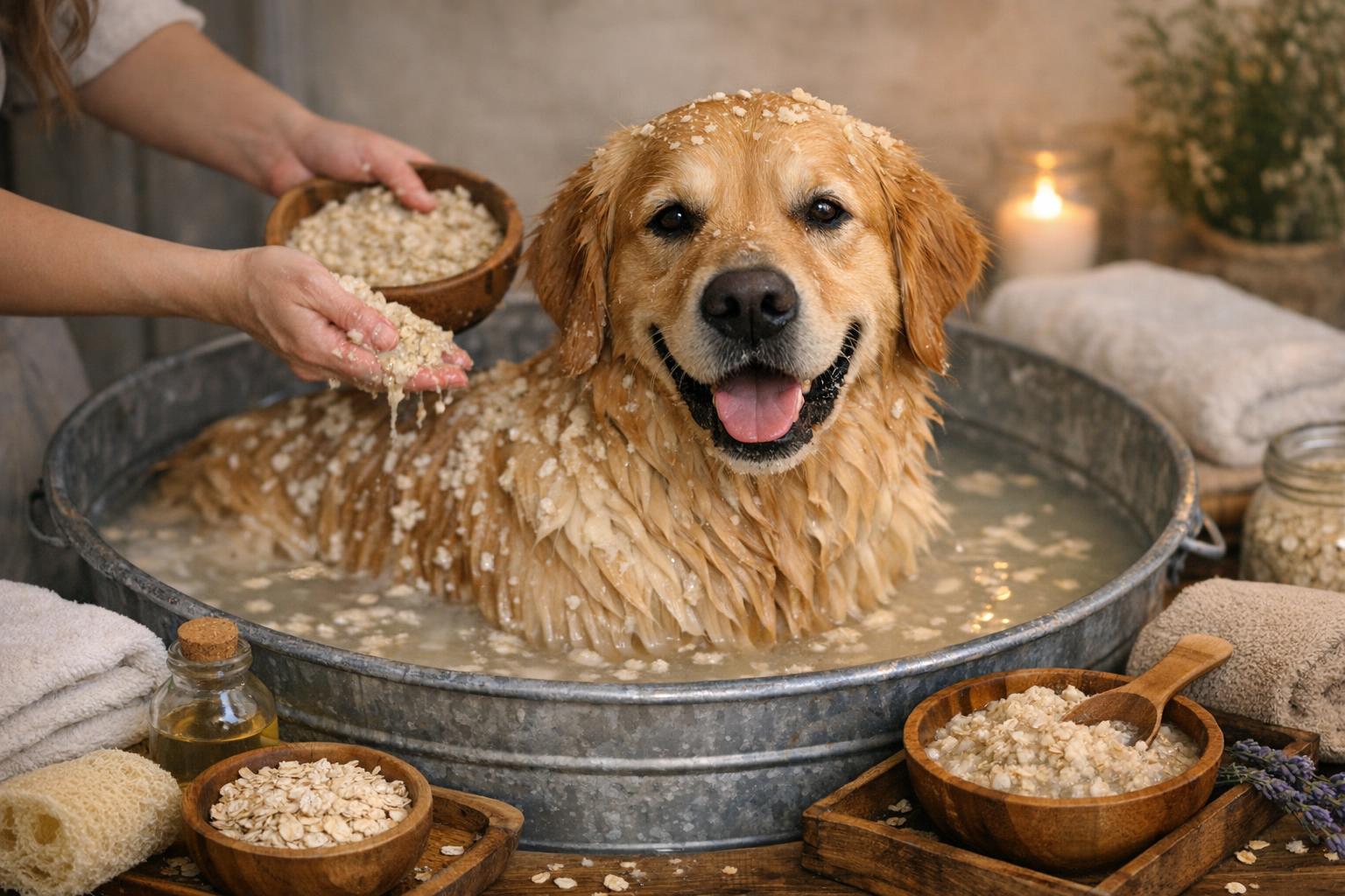 Homemade Pet Care Guide: Oatmeal Bath For Itchy Dog Remedies