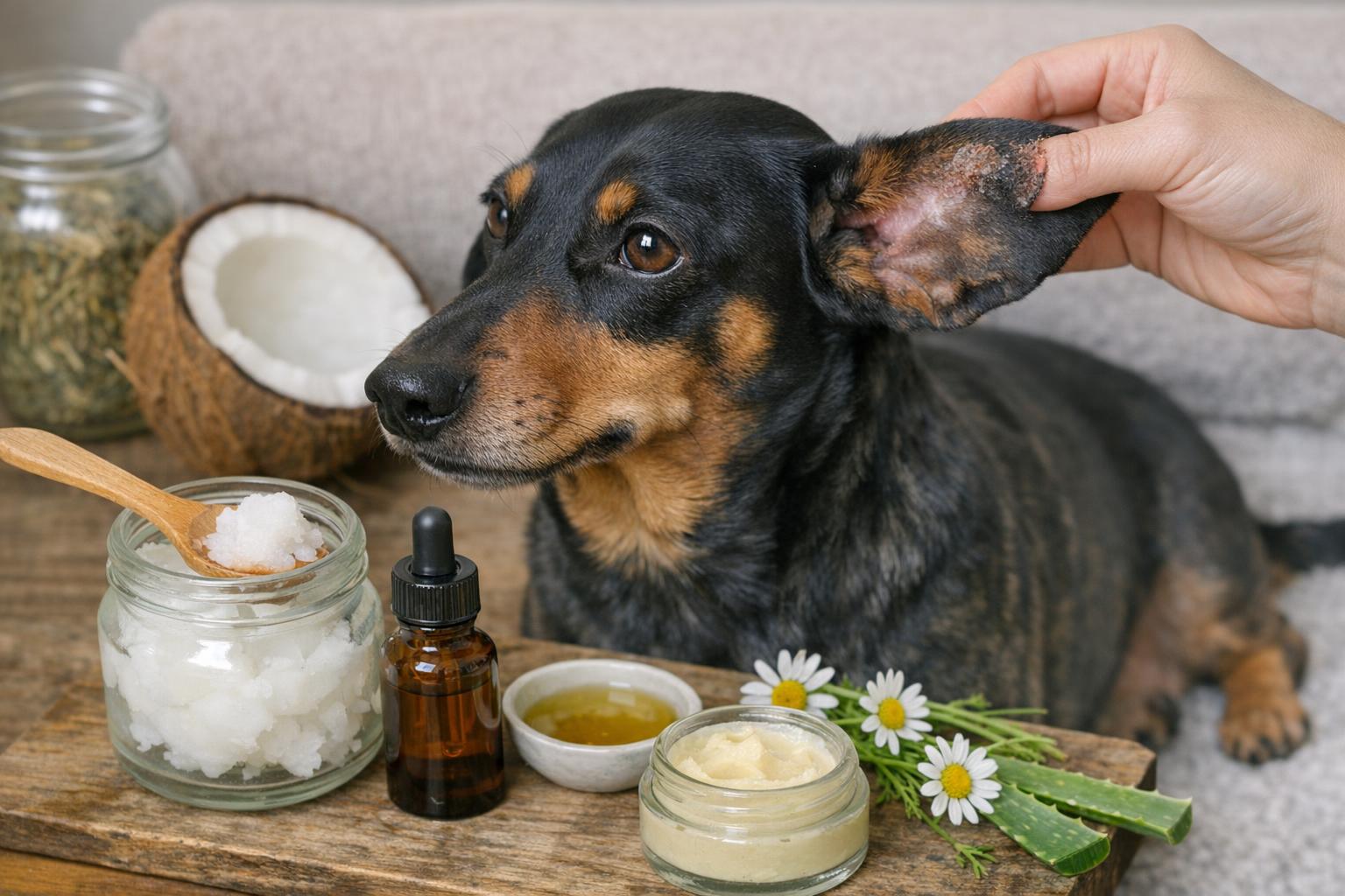 Natural Care For Dry Spots On Dogs Ears: DIY Remedies