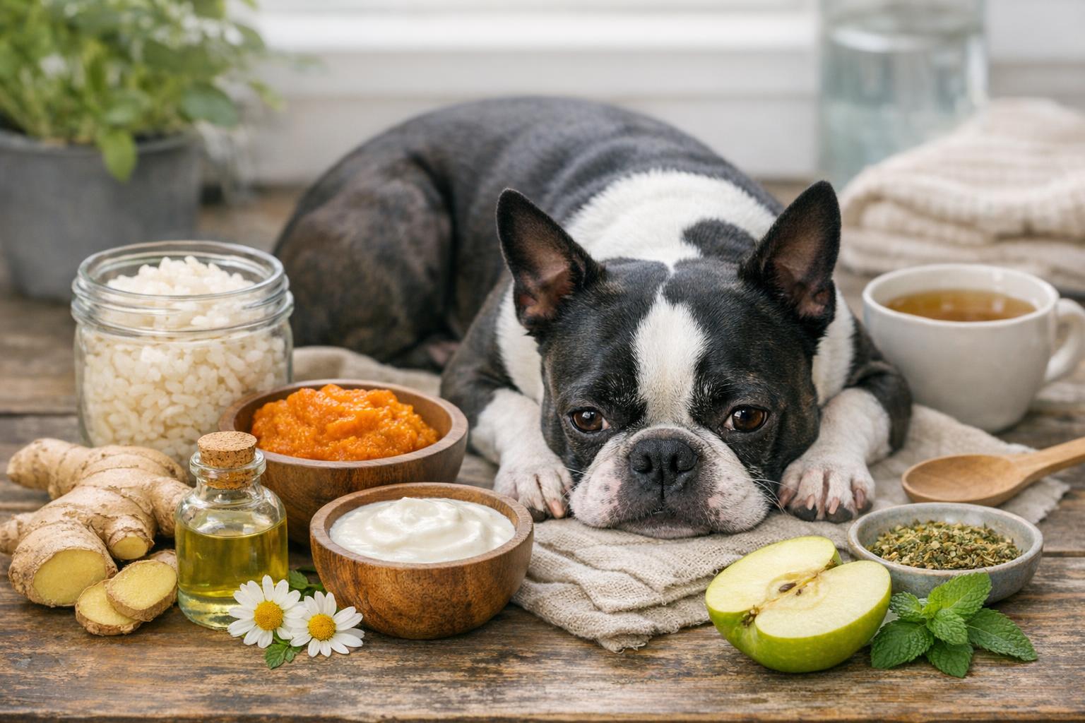 how to help a dogs upset stomach
