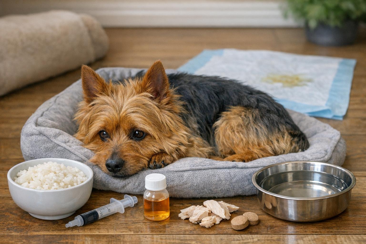 how do you help a dog with an upset stomach