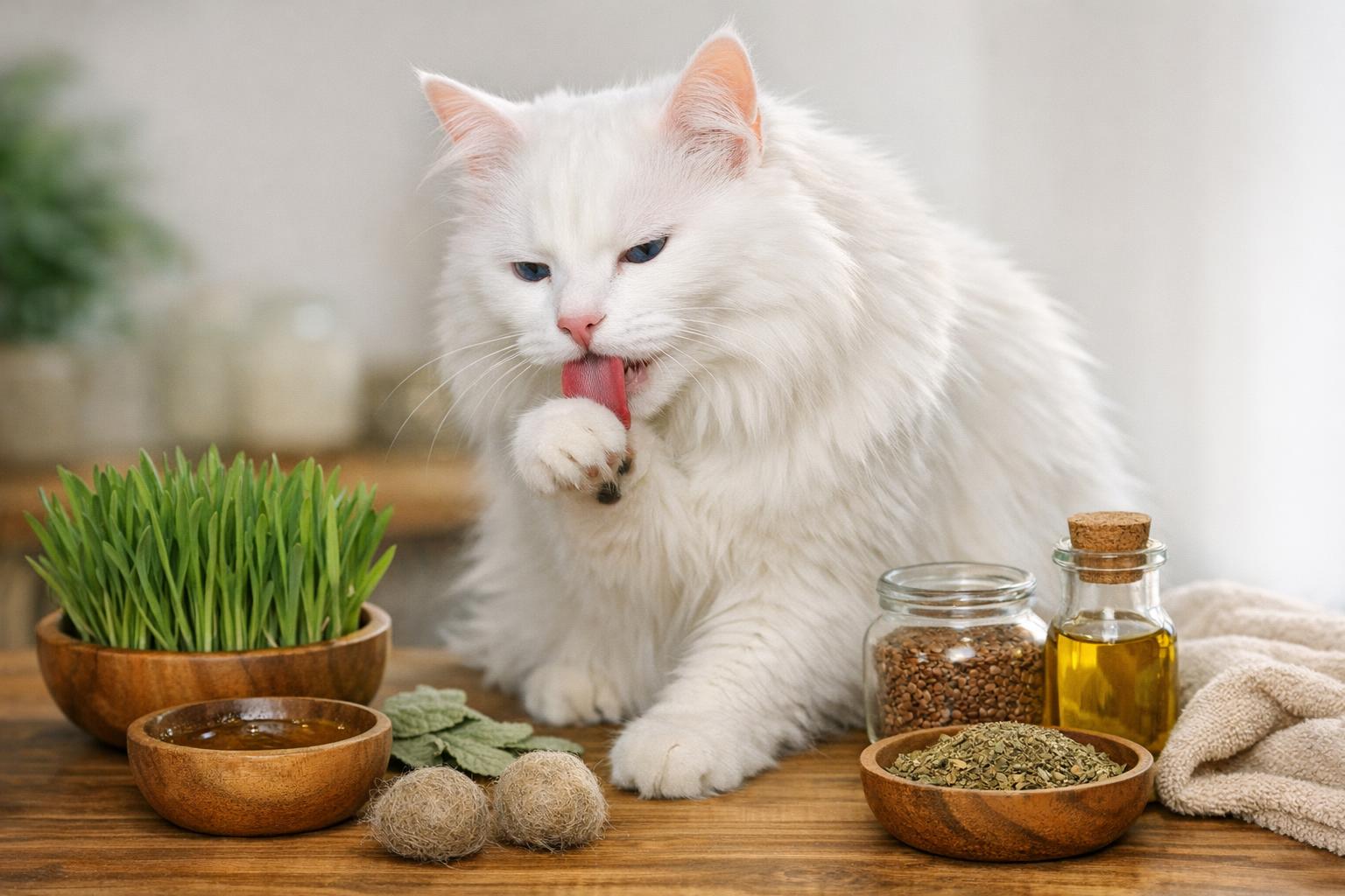 Gentle Hairball Treatment For Cats Naturally At Home
