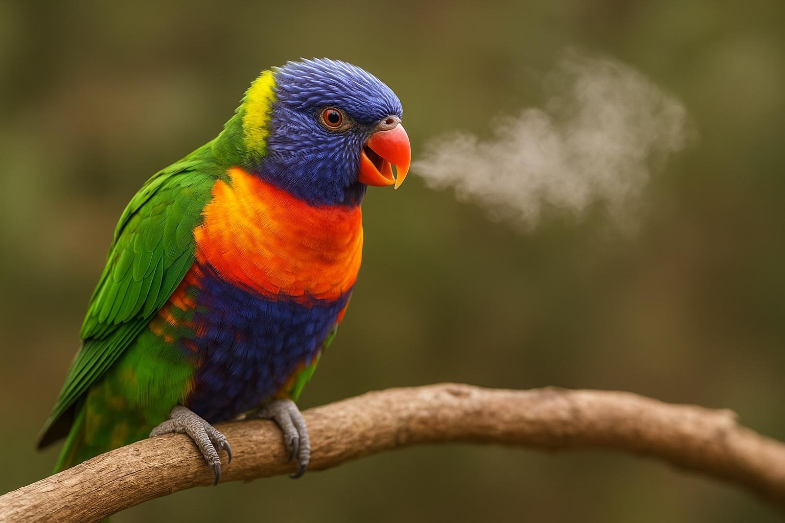 Bird Heavy Breathing Natural Respiratory Support for Birds