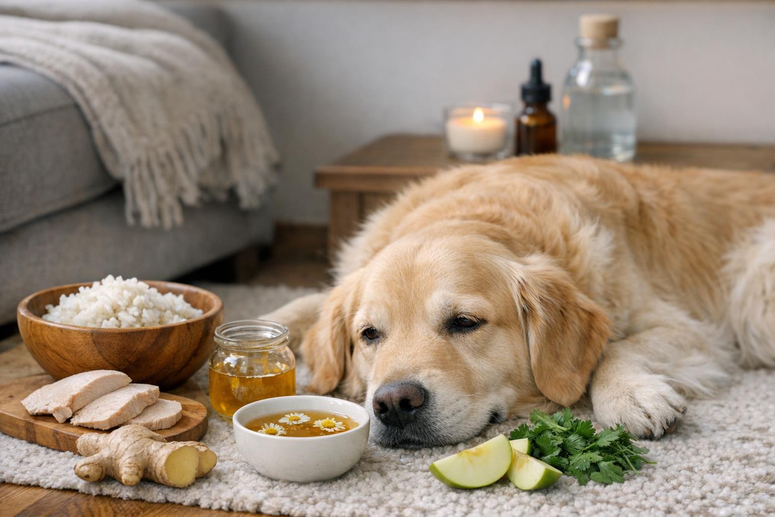 How To Soothe Dog Stomach Discomfort Naturally At Home