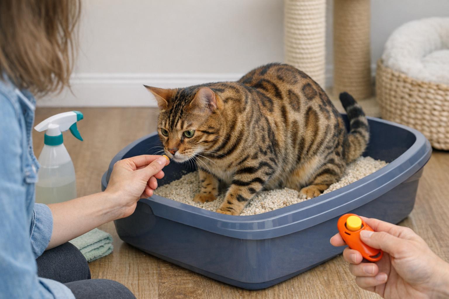 Cat Litter Tray Behavior Problems Solved With Training