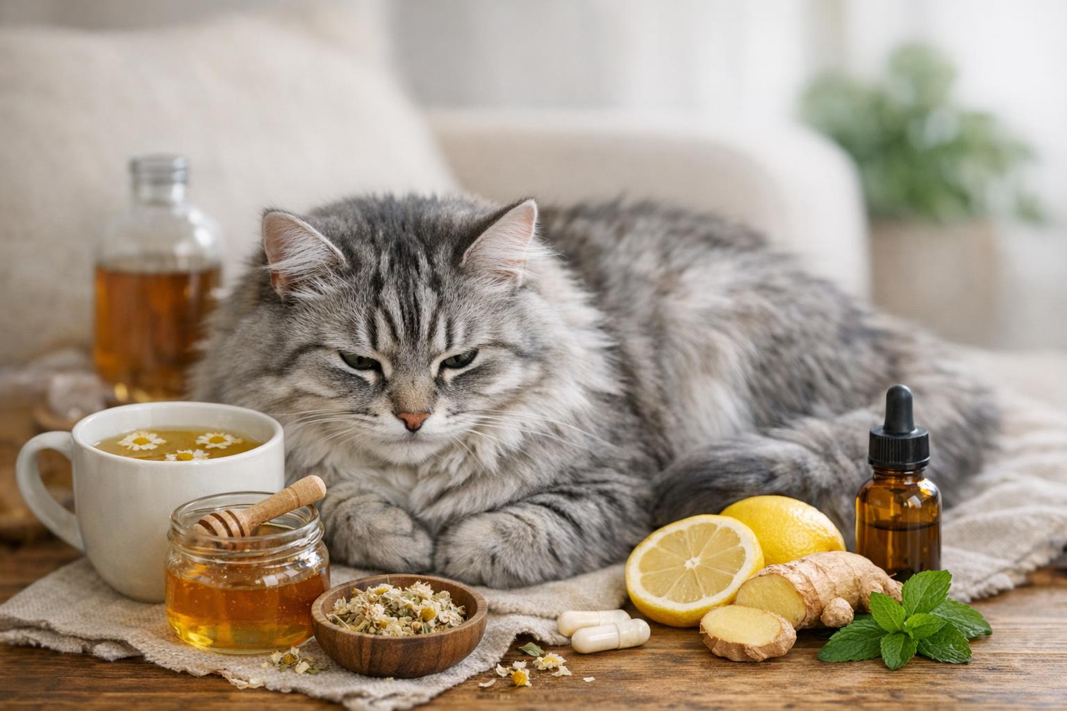 Natural Cat Upset Stomach Remedy Safe Gentle Use At Home