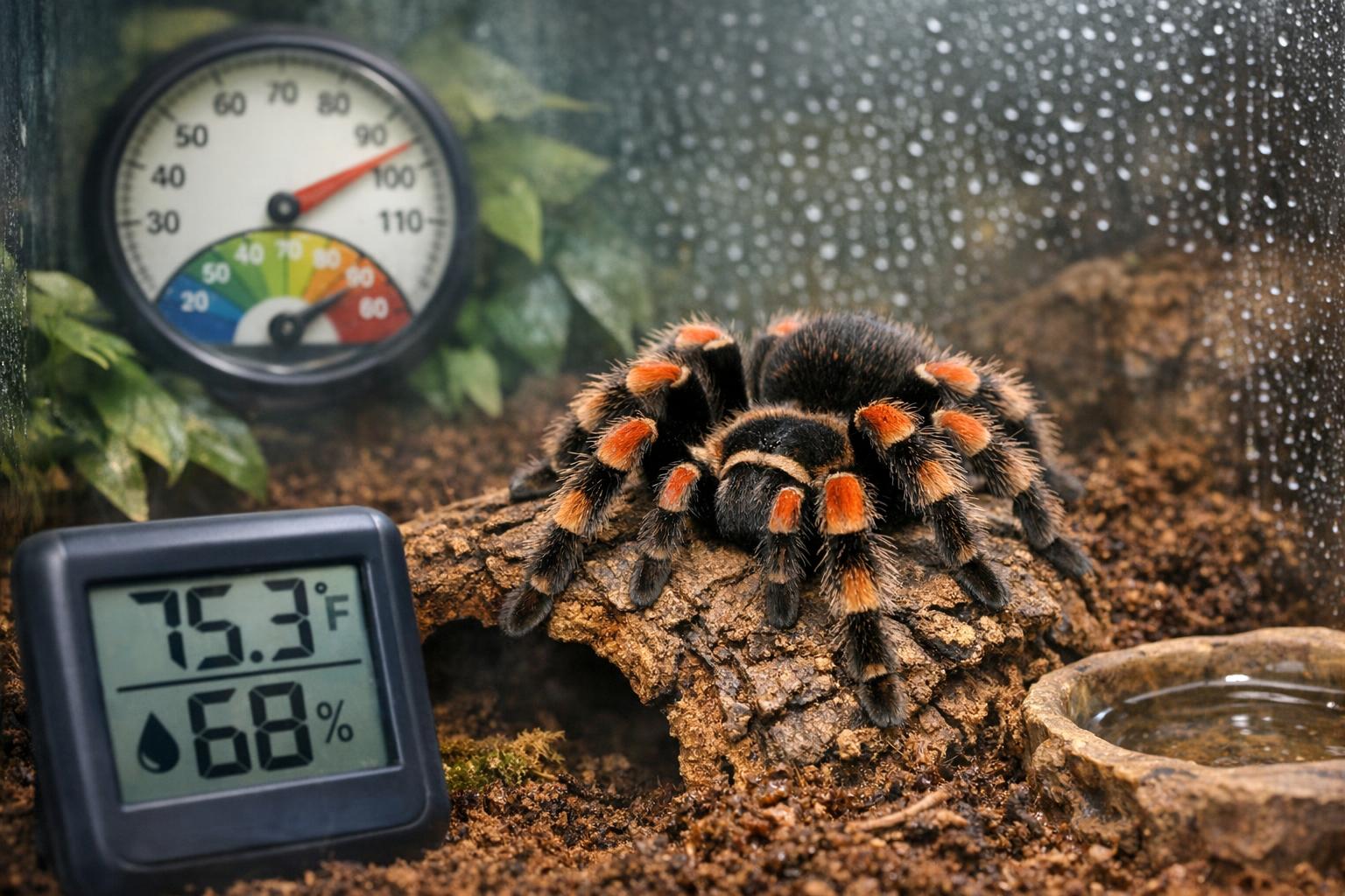 Tarantula Enclosure Humidity and Temperature Guidelines